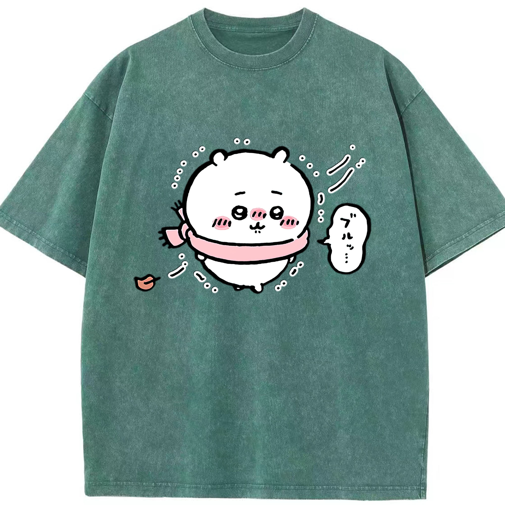 （画像用） ちいかわ ちいかわ Chii-kawa chiikawa 綿100% ヴィンテージ風 半袖Tシャツ（フロントプリント）